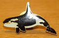hübscher Orcawal - Pin Anstecker schwarz - weiß 3,8 x 2 cm Brosche