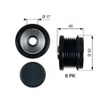 Generatorfreilauf DriveAlign™ GATES OAP7155 für VOLVO ECOSPORT FIESTA CCN DM2 2
