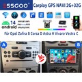 DAB+ Android 14 Autoradio 2+32G Für Opel Astra H Corsa C D Zafira B GPS Carplay