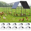Outdoor Hühnerkäfig Verzinkter Stahl Hühnerstall Käfig mehrere Auswahl vidaXL