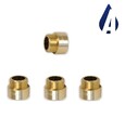 Hahnverlängerung 1/2" 3/4" Messing Anschluß Fitting Gewindefitting Verlängerung