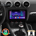 64G Android 14 Autoradio Carplay RDS BT GPS Navi Kam für Audi TT 8J 8N 2006-2014
