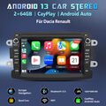 Carplay Android 13 Autoradio SWC DAB Für Renault Dacia Duster Sandero Lada 2+64G