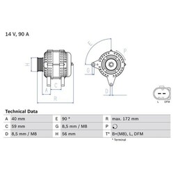 Bosch Lichtmaschine für Skoda Fabia Octavia Roomster VW New