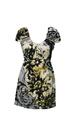 Warehouse Damen Kleid Gr. 34 (UK8) Mehrfarbig Baumwolle Shiftkleid Shirtkleid