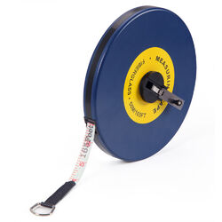 Rollbandmaß 50m 100m Bandmaß Maßband Kapselmaßband Messband Rollmeter Laserwaage✔gut lesbar ✔handlich ✔Kurbel ✔praktische Öse ✔Auswahl