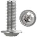 M6 Linsenkopfschrauben mit Flansch Edelstahl A2 V2A ISO 7380 Torx Vollgewinde