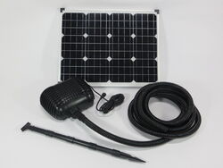50W Solar Bachlaufpumpe 5m Schlauch Solarpumpe Teichpumpe Tauchpumpe Gartenteich