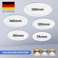 LED Panel Einbaustrahler Deckenleuchte Einbauleuchte Flach Rund Einbau Spot 230V