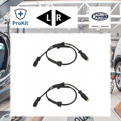 2x ORIGINAL® Magneti Marelli Sensor, Raddrehzahl Vorne für Renault SCÉNIC II