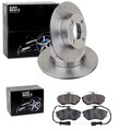 EuroBrake BREMSSCHEIBEN 256mm + BELÄGE VORNE passend für AUDI 80 B4 8C + Cabrio