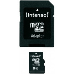 3x Memory card SDHC-Micro 8GB Intenso C10