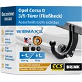 ANHÄNGERKUPPLUNG für Opel Corsa D 06-14 starr BRINK +7pol E-Satz ABE