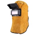 Automatische Verdunkelung Solar Schweißhelm mit Klappglas und Ledermaterial