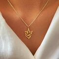 Halskette Kette mit Anhänger Taube Damen Mädchen Edelstahl Farbauswahl