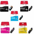 Original Canon PGI-525BK CLI-526 CMYK Tintenpatronen - Pixma MG5300 MG5200 MG6250