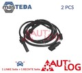 AS4263 ABS SENSOR DREHZAHLFÜHLER HINTEN AUTLOG 2PCS NEU OE QUALITÄT