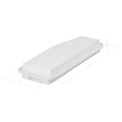 1x Luftfilter MAHLE LX 1611 passend für TOYOTA