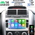 Apple Carplay Android14 Autoradio GPS Für Opel Astra H Corsa C D Meriva Zafira B