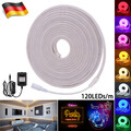 Neon LED Stripe Streifen 12V 2835 Flex Leiste Band Lichterkette Lichtschlauch EU