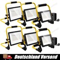 50-200W LED Fluter Baustrahler Flutlicht Gelb Stativ Baustrahler Scheinwerfer