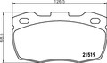 HELLA PAGID Bremsbelagsatz Scheibenbremse 8DB 355 005-861 für DEFENDER LANDROVER
