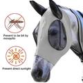 Pferd Anti Fliegenmaske Kapuze Vollgesichtsnetz Schutz Anti-UV Abwehr Mücke 1