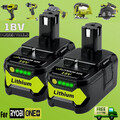 2X 5,0Ah 18V Ersatz Lithium Akku für RYOBI 18-Volt One+ Plus P105 P104 P107 P108