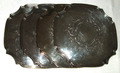 4 Antike englische Untersetzer 21,5 cm breit - VINERS Plate - aus Nachlass