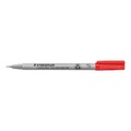 10 STAEDTLER Lumocolor Folienstifte rot 0,4 mm non-permanent