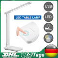 Schreibtischlampe Tischlampe Nachttischlampe LED Touch Dimmbar USB Bürolampe 10W