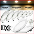 10x LED Panel Deckenleuchte Einbaustrahler Einbauleuchte Ultraslim mit Trafo DHL