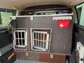 Hundebox Transportbox für 2 Hunde mit herausnehmbarer Trennwand, 126x76x78cm