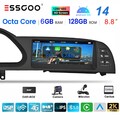 DAB+ 8.8" Autoradio Android 14 CarPlay GPS Navi BT Für AUDI A6 C6 MMI 2G Kamera