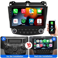 Für Honda Accord 7 VII 2003-2007 Android14 Autoradio GPS Navi WIFI 128GB 4G DSP