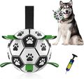1×Leder-Fußball für Hundespielzeug Neue Haustiere Spiel Welpen Außentraining DE
