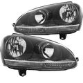 Halogen Scheinwerfer Set für VW GOLF V 1K/5M Bj 10/03-05/09 H7/H7 mit Motor