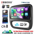 DAB+ Carplay Autoradio Android 13 2+64G GPS NAVIGATOIN Kamera Für Opel Vivaro B