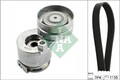 Keilrippenriemensatz Schaeffler INA 529 0283 10 für RENAULT CLIO 3 BR0 CR0 16V