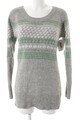 CECIL Wollpullover Damen Gr. DE 36 hellgrau-grasgrün Casual-Look