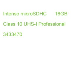 Intenso microSDHC 16GB C10 UHS-I Professional + Adapter 3433470 (4034303022304)