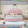 Doppelbett 140x200cm Kinderbett Schwebebett Polsterbett Lattenrost Bettgestell -