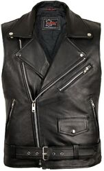 Rockerweste Lederweste Bikerweste Motorrad Kutte Rock Lederkutte Biker Chopper