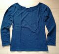 ~edc Esprit~Langarmshirt, Shirt, Gr. M, Gr. 38, dunkelblau, Punkte