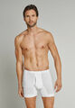 Schiesser Herren Unterhose mit Bein Unterwäsche Slip mit Eingriff Baumwolle weiß
