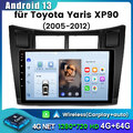 Für Toyota Yaris XP90 2005-2012 9'' Autoradio GPS Navi 4G+64G Android 13 Carplay