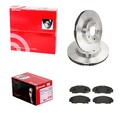 brembo BREMSSCHEIBEN 282mm + BELÄGE VORNE passend für HONDA CIVIC 7 9  STREAM RN