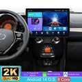 13.1" 64G Android14 CarPlay Autoradio GPS Für Citroen C1 Peugeot 108 Toyota Aygo