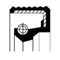 CORTECO Wellendichtring Schaltgetriebe 01036702B FPM Fluor-Kautschuk für OPEL CC