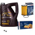 BOSCH Inspektionspaket 5 L MANNOL Extreme 5W-40 für Opel Insignia A Caravan 1.8